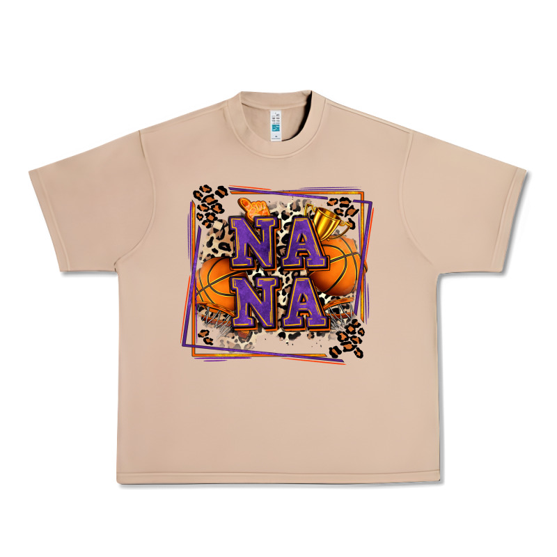 Basketball Nana With Leopard Urban Heavy Tee by Zillion Design Studio | Teevron