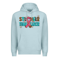 Blue Mist stronger than cancer with cancer ribbon Premium Hoodie - AdoDesignShop