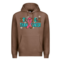Chestnut stronger than cancer with cancer ribbon Premium Hoodie - AdoDesignShop