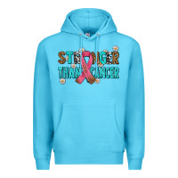 Ocean Blue stronger than cancer with cancer ribbon Premium Hoodie - AdoDesignShop