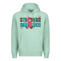 Seafoam stronger than cancer with cancer ribbon Premium Hoodie - AdoDesignShop