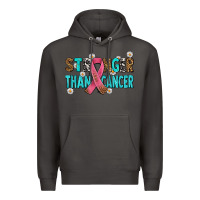 Smoke stronger than cancer with cancer ribbon Premium Hoodie - AdoDesignShop