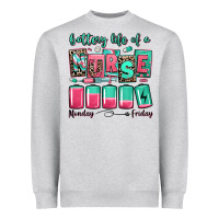 Battery Life Of A Nurse Heavyweight Sweatshirt | Teevron