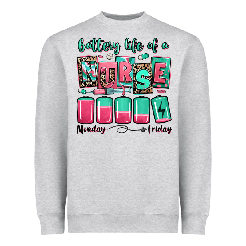 Battery Life Of A Nurse Heavyweight Sweatshirt by RanaPortraitStore | Teevron