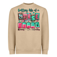 Mushroom battery life of a nurse Heavyweight Sweatshirt - RanaPortraitStore