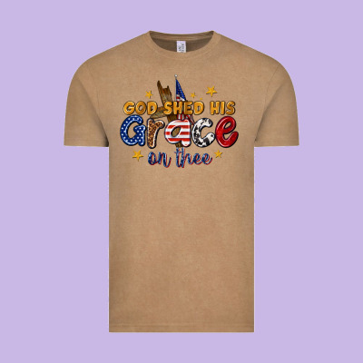 Vintage Tee god shed his grace on thee