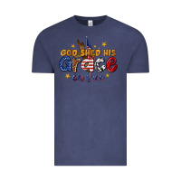 Vintage Denim god shed his grace on thee Vintage Tee - texasbilliewilder