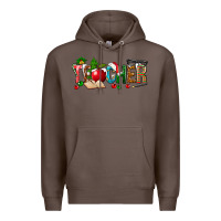 Coffee christmas teacher Premium Hoodie - NancyCooperArtShop