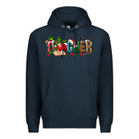 Navy christmas teacher Premium Hoodie - NancyCooperArtShop