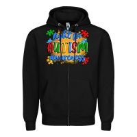 Black fight for autism awareness Zipper Hoodie - Artiststas