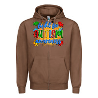 Chestnut fight for autism awareness Zipper Hoodie - Artiststas