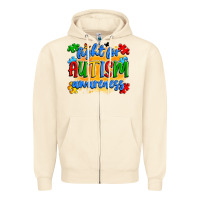 Sandshell fight for autism awareness Zipper Hoodie - Artiststas