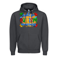 Smoke fight for autism awareness Zipper Hoodie - Artiststas