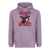 Lavender sweet and spooky halloween cow Heavyweight Hoodie - Jasminsmagicworld