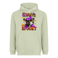 Matcha sweet and spooky halloween cow Heavyweight Hoodie - Jasminsmagicworld