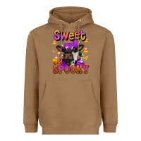 Sweet And Spooky Halloween Cow Heavyweight Hoodie | Teevron