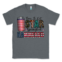 Charcoal Heather Star Spangled Hammered Classic Tee - CowhideDigitalArt