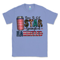 Colony Blue Star Spangled Hammered Classic Tee - CowhideDigitalArt
