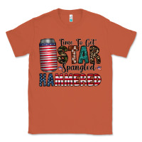 Copper Star Spangled Hammered Classic Tee - CowhideDigitalArt