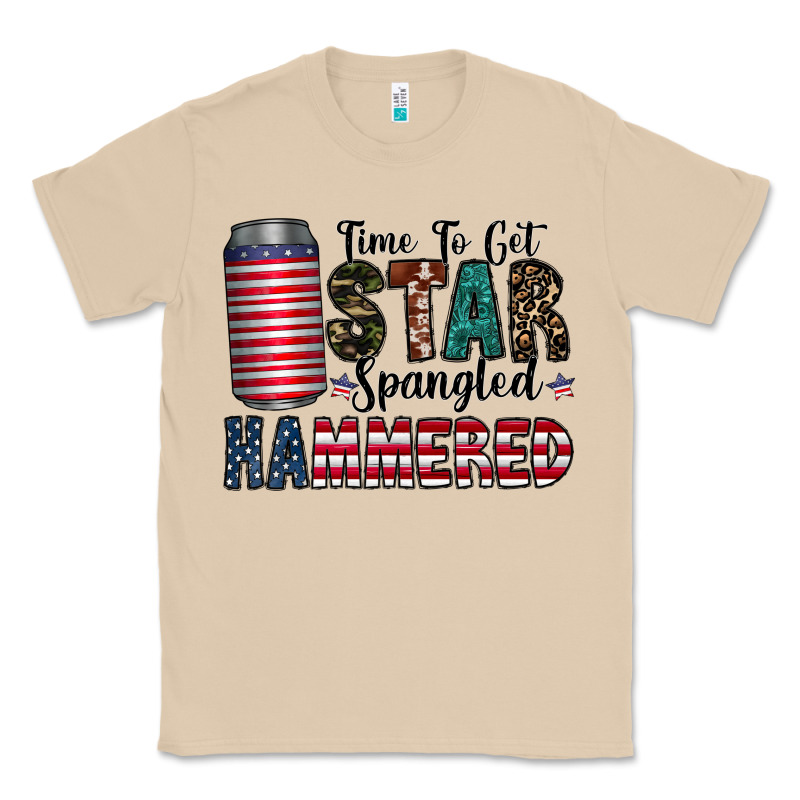 Star Spangled Hammered Classic Tee by CowhideDigitalArt | Teevron