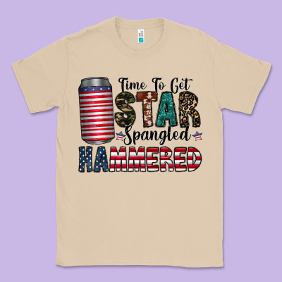 Star Spangled Hammered Classic Tee Designed By Cowhidedigitalart