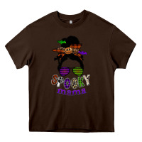 Chocolate Brown spooky mama Heavy Core Tee - SublimationCraftShop