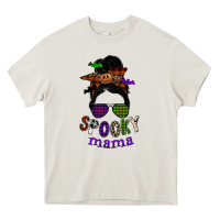 Cream spooky mama Heavy Core Tee - SublimationCraftShop