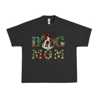 Christmas St. Bernard Dog Mom Urban Heavy Tee | Teevron