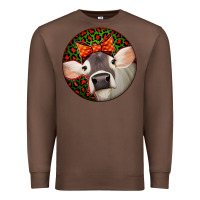 Chestnut Christmas Cow, Premium Sweatshirt - Jasminsmagicworld