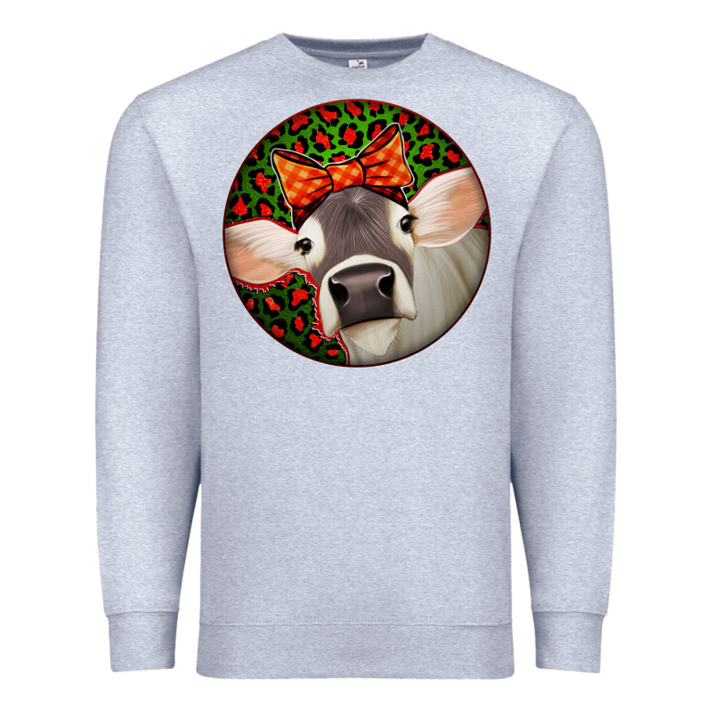 Christmas Cow, Premium Sweatshirt by Jasminsmagicworld | Teevron