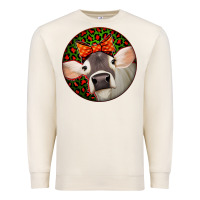 Sandshell Christmas Cow, Premium Sweatshirt - Jasminsmagicworld