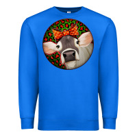 True Royal Christmas Cow, Premium Sweatshirt - Jasminsmagicworld