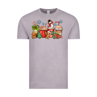 Vintage Zinc christmas coffee cups Vintage Tee - Zillion Design Studio