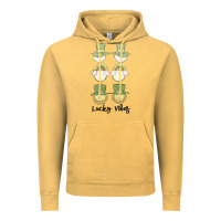 Vintage Mustard lucky vibes Vintage Hoodie - MaliasSmallBusiness