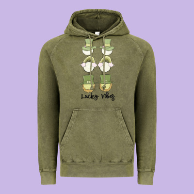Vintage Hoodie lucky vibes