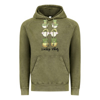 Vintage Olive lucky vibes Vintage Hoodie - MaliasSmallBusiness