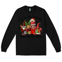 Black its the most wonderful time of the year Long Sleeve Tee - FaDigitalArtStudio