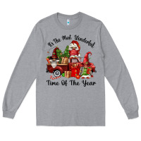 Heather Grey its the most wonderful time of the year Long Sleeve Tee - FaDigitalArtStudio