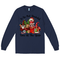 Navy its the most wonderful time of the year Long Sleeve Tee - FaDigitalArtStudio