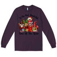 Plum its the most wonderful time of the year Long Sleeve Tee - FaDigitalArtStudio