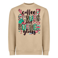 Mushroom coffee scrubs and rubber gloves Heavyweight Sweatshirt - RanaPortraitStore
