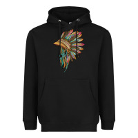 Black indian leopard headdress Heavyweight Hoodie - BarkalooDesign