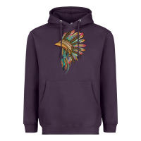 Plum indian leopard headdress Heavyweight Hoodie - BarkalooDesign
