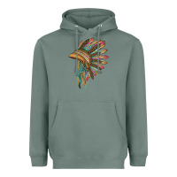 Sage indian leopard headdress Heavyweight Hoodie - BarkalooDesign