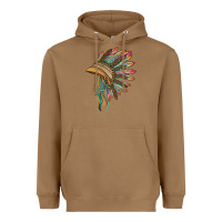 Toasted Coconut indian leopard headdress Heavyweight Hoodie - BarkalooDesign