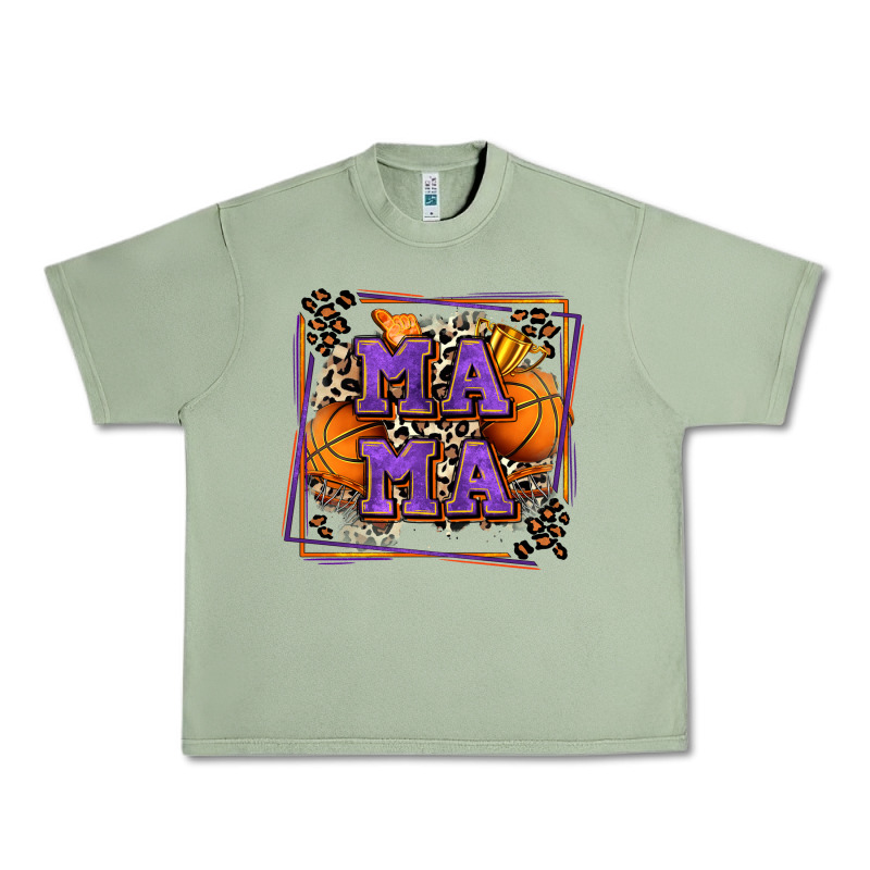 Basketball Mama With Leopard Urban Heavy Tee by Zillion Design Studio | Teevron