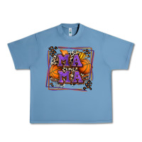 Pebble Blue basketball mama with leopard Urban Heavy Tee - Zillion Design Studio