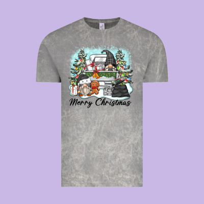 Vintage Tee merry christmas gnomes