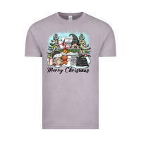 Vintage Zinc merry christmas gnomes Vintage Tee - Zillion Design Studio