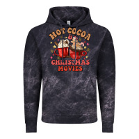 Cloud Black hot cocoa and christmas movies Vintage Hoodie - MaliasSmallBusiness